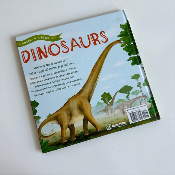 Dinosaurs A-Shine-A-Light interactive book by Sara Hurst, Lucy Cripps. For kids. - Picture 3 of 9